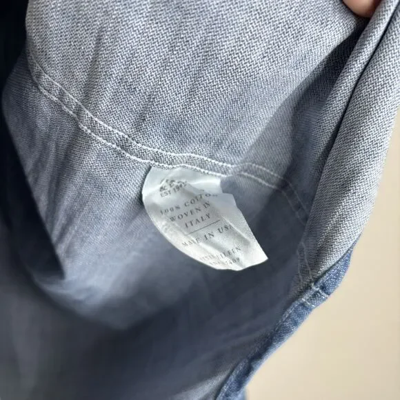 Frank Eileen Denim Button Up Shirt - Picture 3 of 5